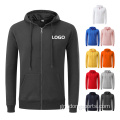 Υψηλής ποιότητας casual φερμουάρ επάνω φούτερ hoodie unisex